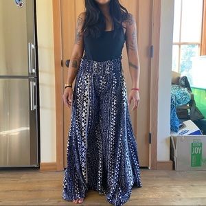 Wide leg hippy pants